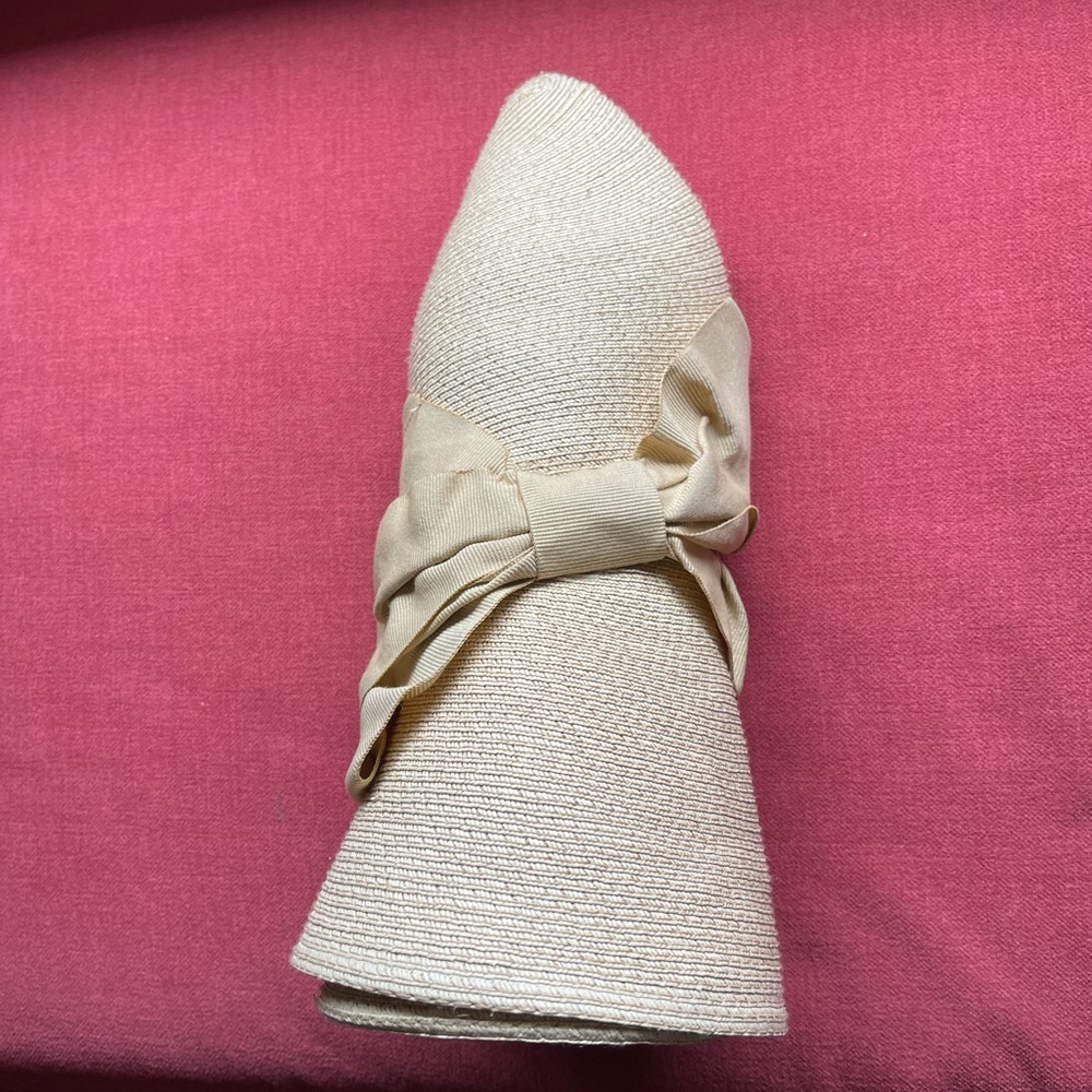 Aqua Foldable/Packable Straw Hat - image 7